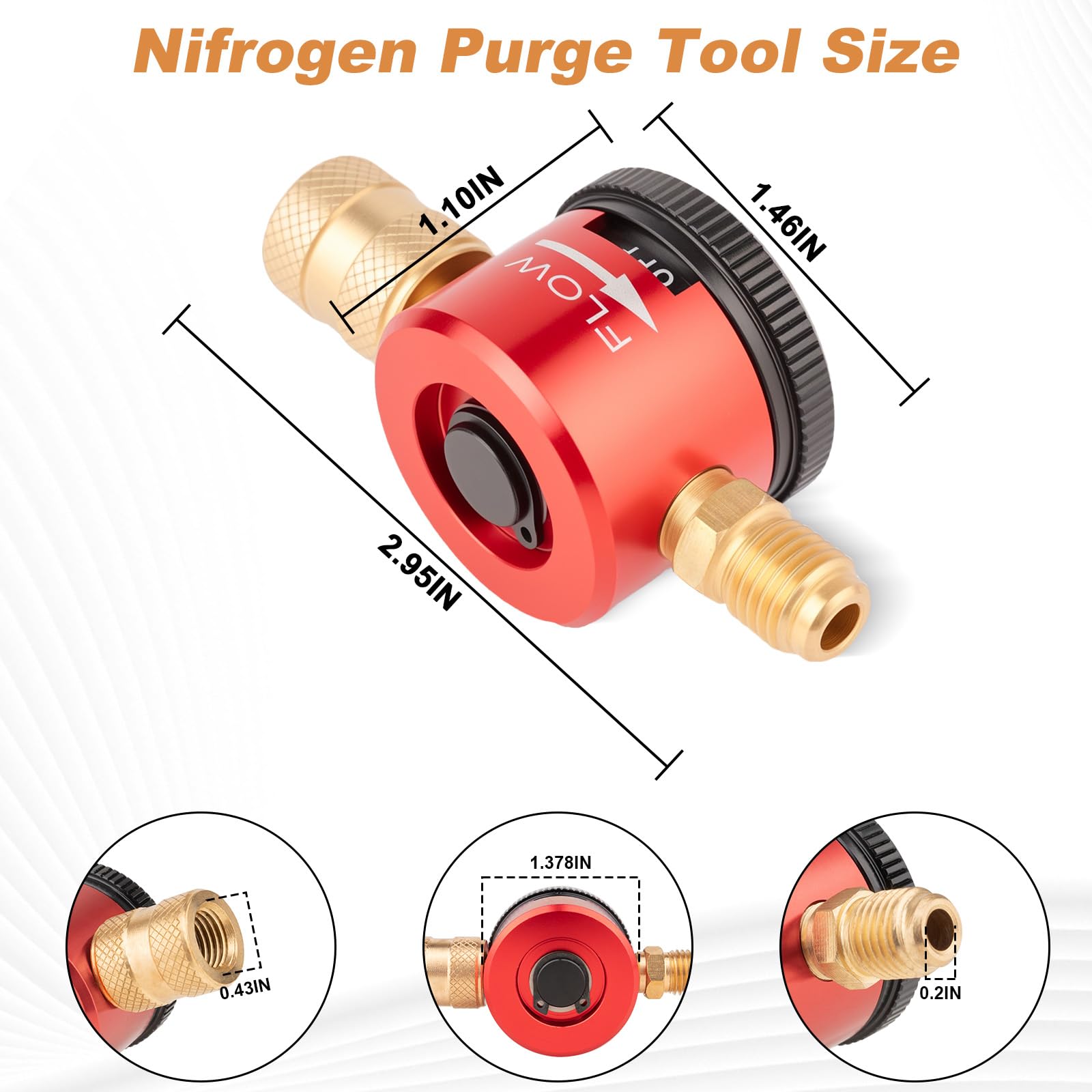 Purge Condenser Hvac Service Tools Purge Valve Refrigeration Nitrogen Valve HVAC ...