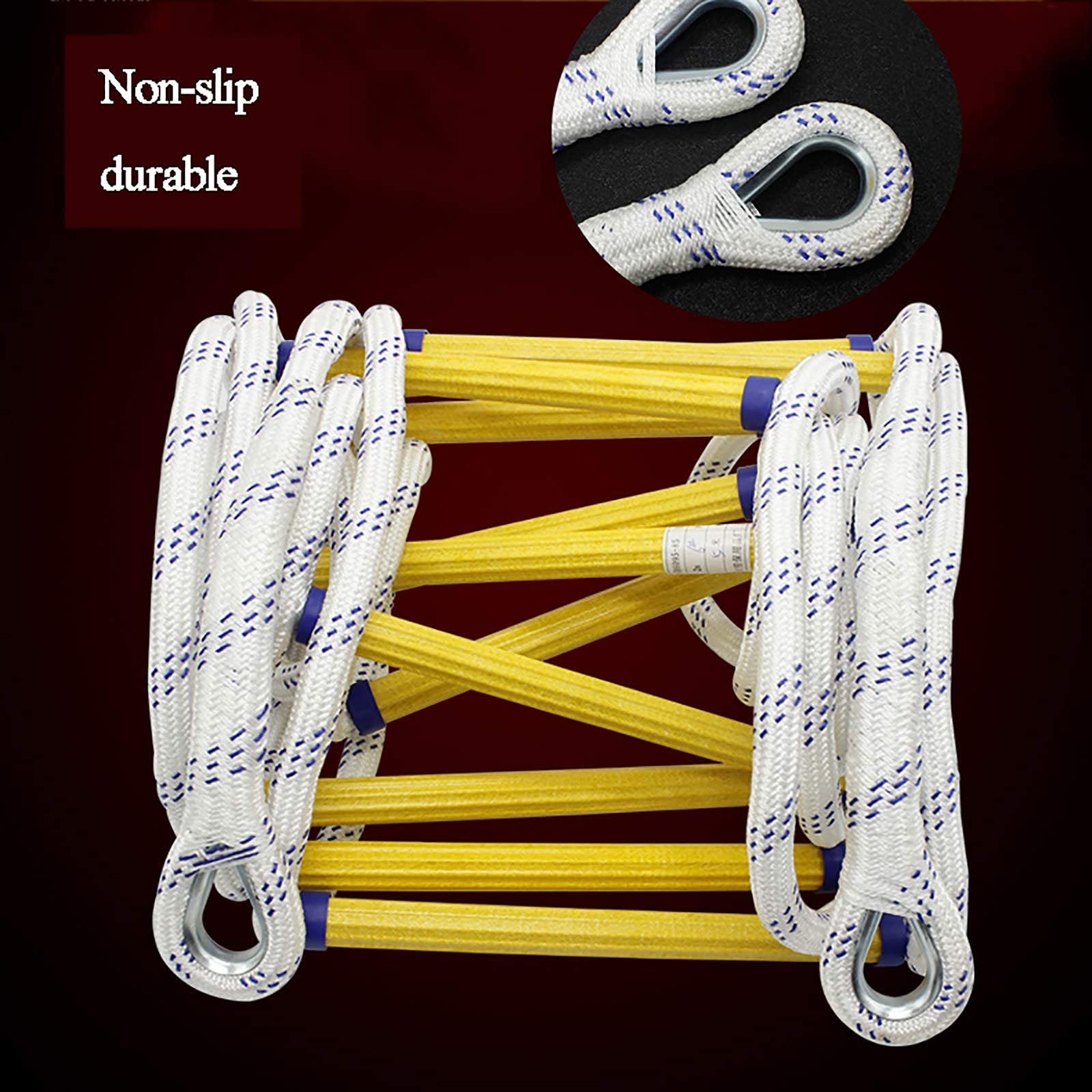Échelle de Corde Ignifuge d'évacuation d'urgence Portable(Size : 3m/9