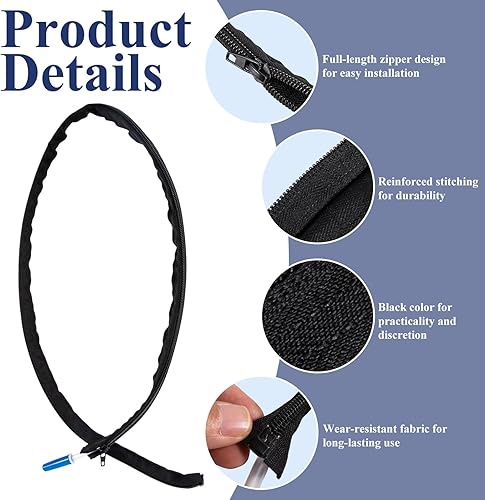 Miniatura 3 de Reemplazo de la cubierta de tubo de catéter (45.3 pulgadas de largo) de las fundas de bolsa de catéter Foley para una protección discreta