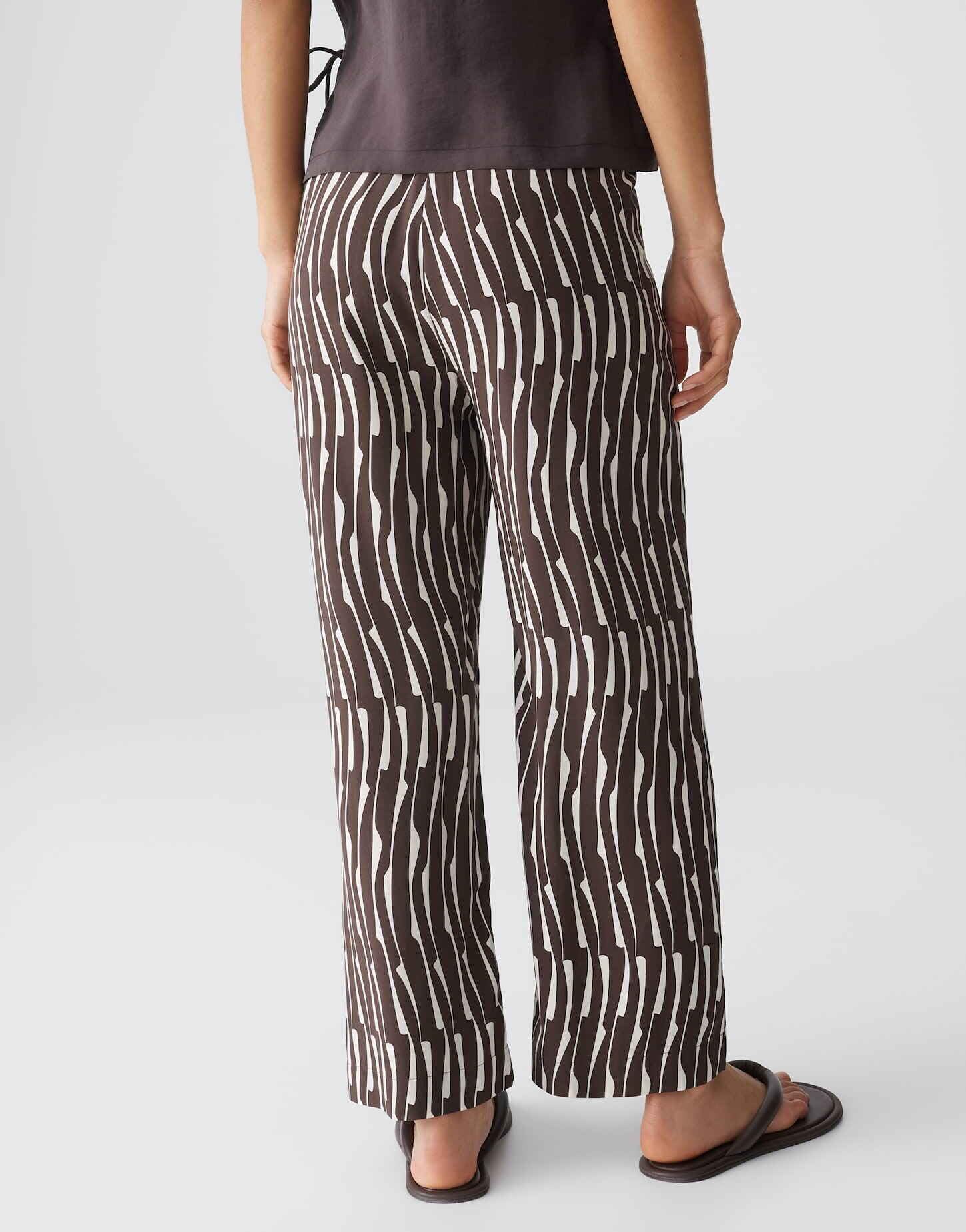 OPUS Damen Wide Leg Pants | MAROU Bamboo verkürzte Wide Leg Pants aus ECOVERO™ Viskose