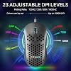 DIERYA M1SE Alámbrico con Carcasa de Panal, Sensor Óptico 12800DPI, 6 Macros Programables, Soporte de Software para Configuración de Teclas y RGB para Windows 7/8/10/XP, Vista, Linux-Negro 3