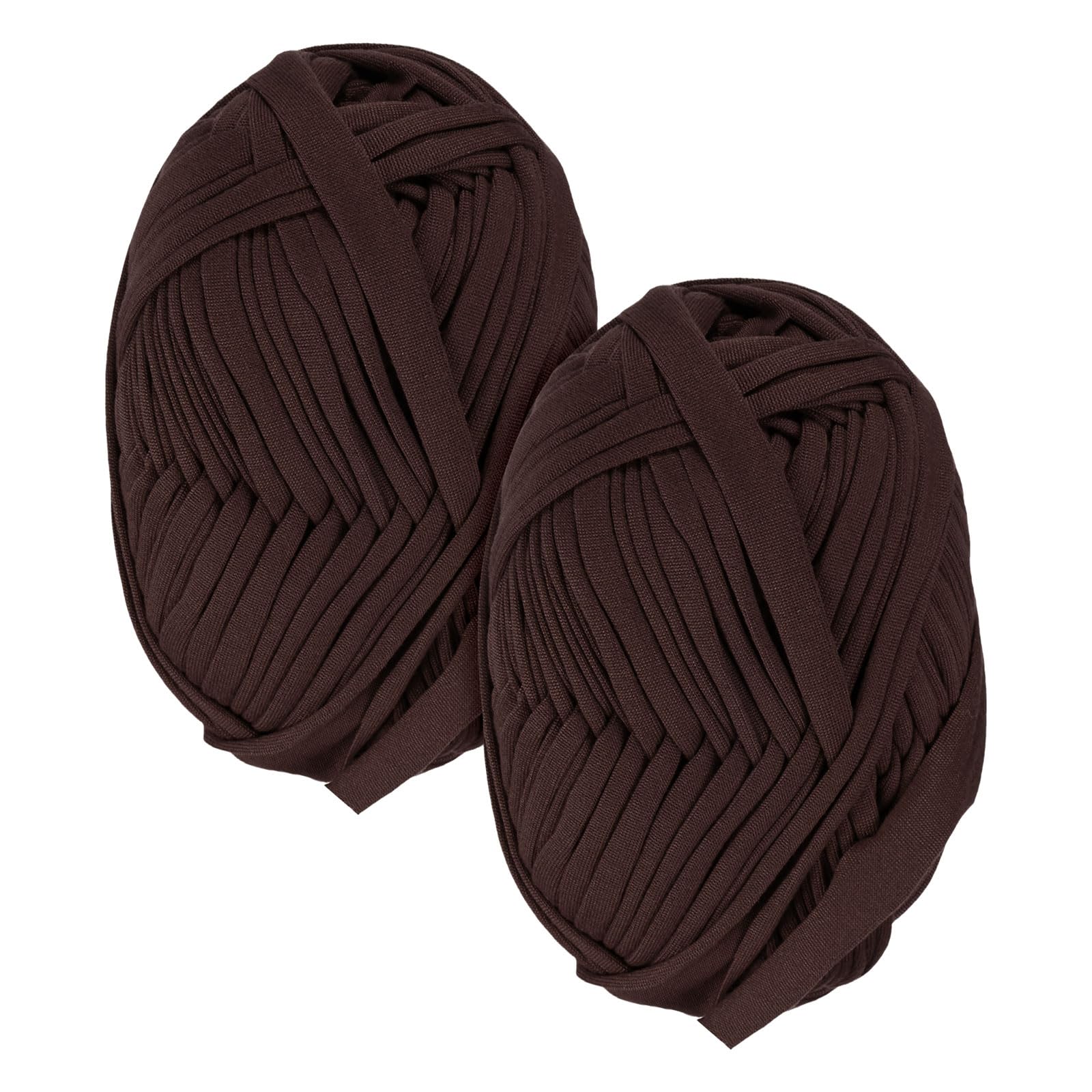M METERXITY 2-Pack Garden Twine, 98 Feet Stretchy Gardening Tape for Climbing Plants/Tomatoes/Fruit Trees/Gardeners, Green Cloth Plant Ties [Coffee]