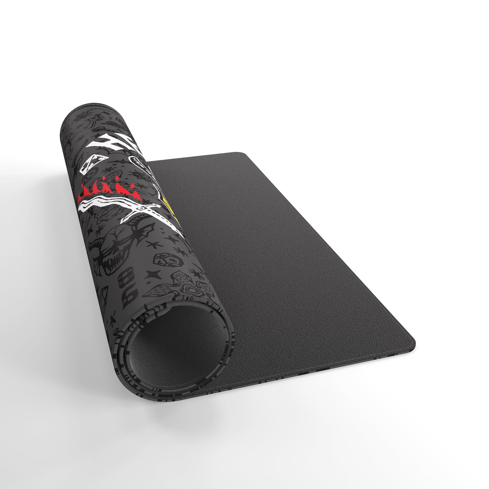 Gamegenic Stranger Things Hellfire Club Prime Playmat: tapete con Borde Cosido de 61 x 35 cm con Licencia Oficial, Superficie Antideslizante Juegos de Cartas y Uso en Escritorio.
