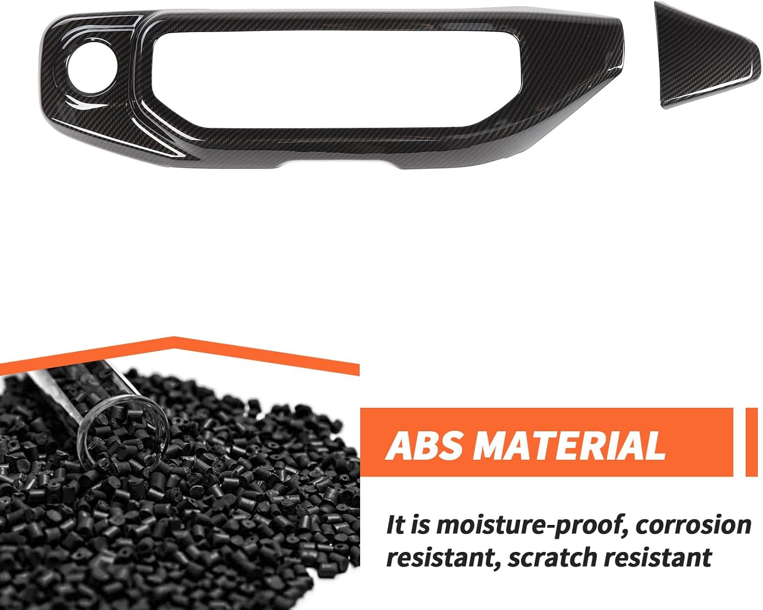 Carbon Fiber Console Air Conditioning Cover Dashboard Center Console Control Panel fit for Jeep Wrangler JL & Gladiator JT 2018-2023 Interior Accessories Decoration Trim Kit