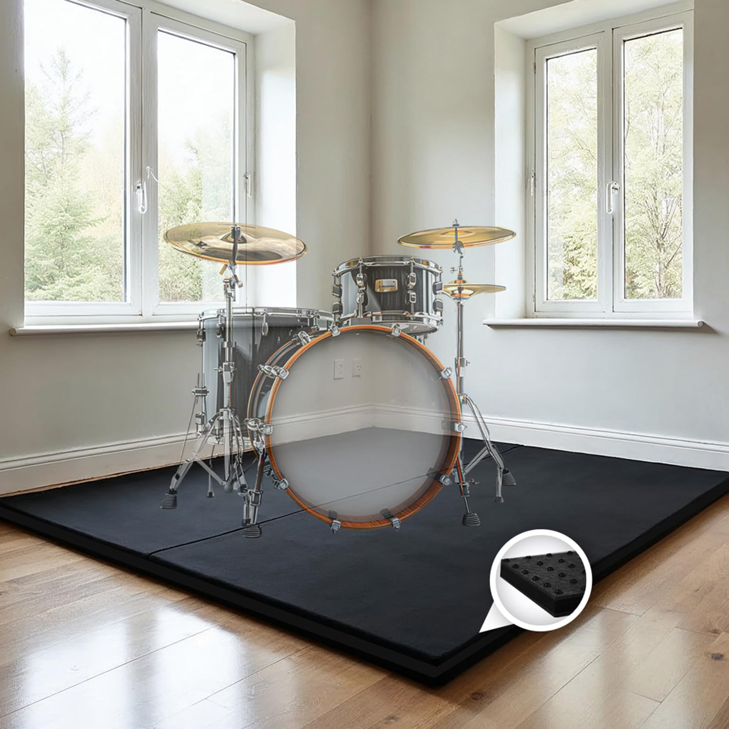 Tapis insonorisant 3 couches contre les bruits de studio Arrowzoom