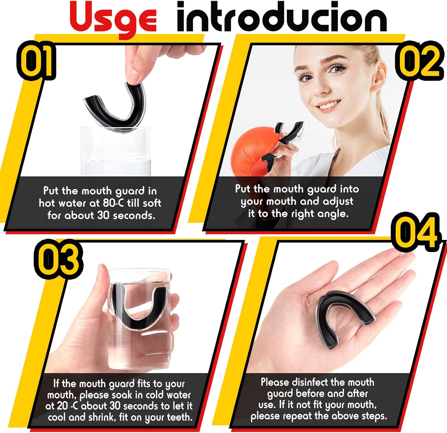 6 Pcs Kids Football Mouth Guard with Strap Football Mouthpiece Strapped Soft Sports Mouth Pieces Boxing Mouthguards for 6-12 Year Old Boy Girl Lacrosse Ice Hockey Basketball MMA Jujitsu Taekwondo Gear : Sports & Outdoors