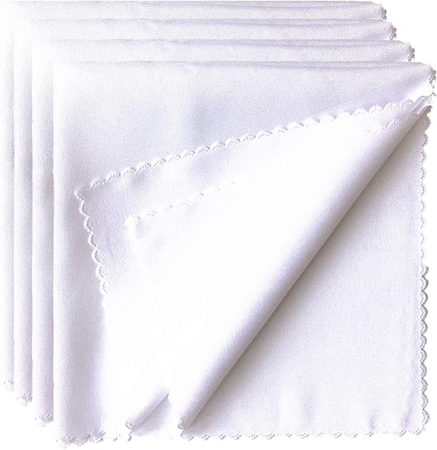 Aisszhao Napkins Cloth-Table Napkin White Dinner Cloth Napkins Dinner Napkins Durable Hotel Quality Table Cloth,Christmas Dining Decoration for Home,Wedding,Hotel,Banquet Parties,Xmas Events