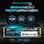 Silicon Power 512GB NVMe M.2 PCIe Gen3x4 2280 R/W up to 2,200/1,600MB/s SSD (SU512GBP34A60M28SN)