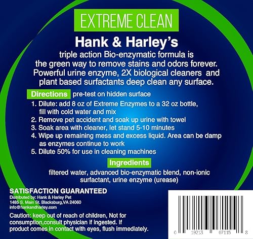 Miniatura 8 de Eliminador de manchas y olores de enzima extrema con removedor de orina. Limpiadores bio-enzimáticos de triple acción 2 veces y surfactantes a base