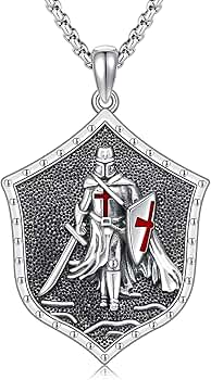 Amazon | Twoowl 十字軍 テンプル騎士団ペンダントネックレス