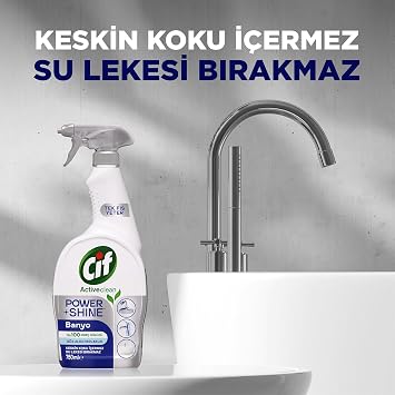 Cif Power & Shine Sprey Banyo İçin Temizleyici ve Kireç Çözücü 750 ml