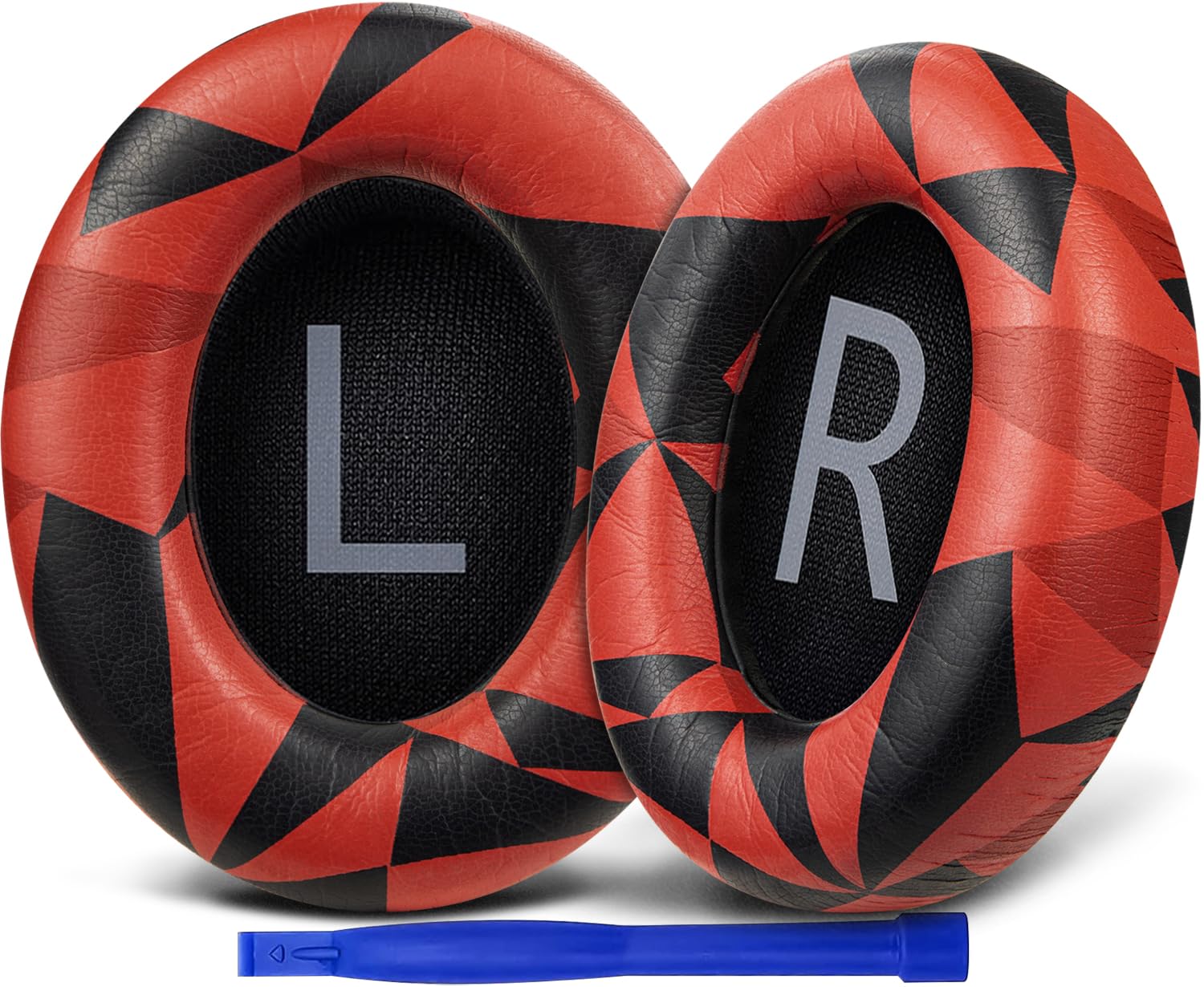 SOULWIT Replacement Earpads for Bose 700 (NC700) Wireless Headphones, Ear Pads Cushions with Softer Leather, High-Density Noise Cancelling Foam, Added Thickness - Red Storm