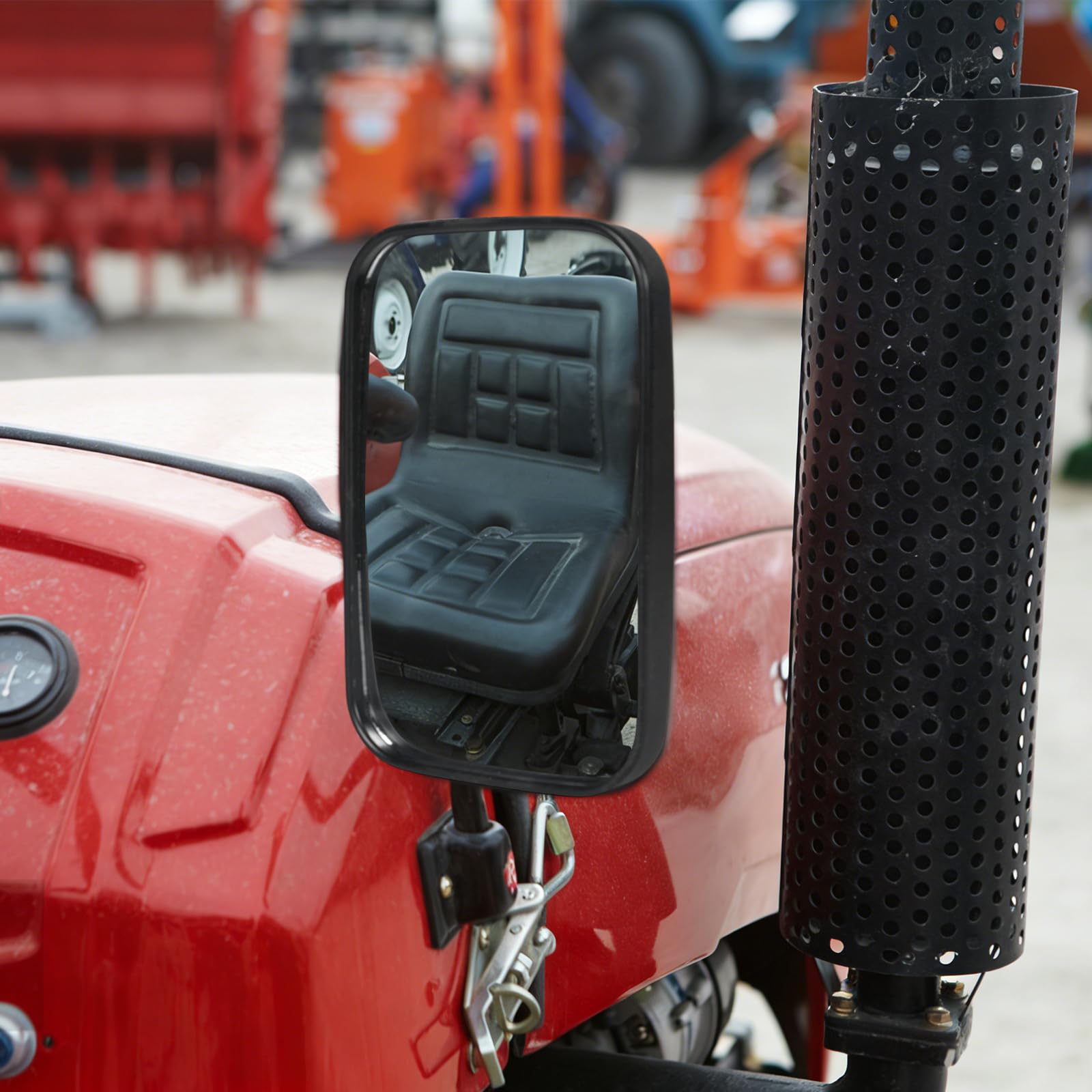 Espejos universales para tractor 25,5x16,3 cm PVC retrovisores camión autobús con carcasa soporte