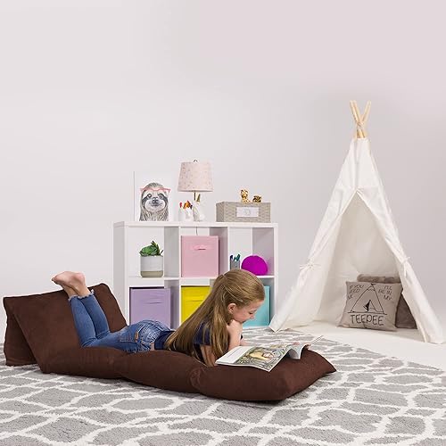 Posh Creations Funda de almohada de suelo para niños, fundas de cojín y tumbona de alta calidad para almohadas (almohadas Queen no incluidas),