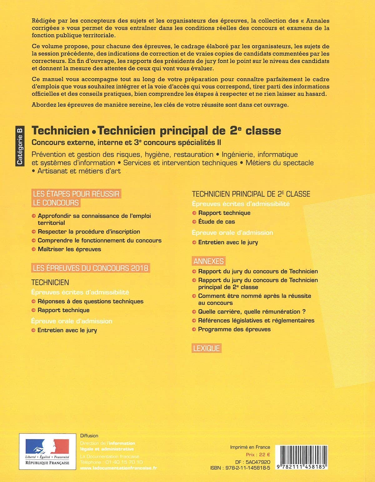 Meilleure Copie Concours Technicien Principal 2ème Classe Amazon.fr - Technicien, Technicien principal de 2e classe Concours  spécialités 2 - CIG petite couronne - Livres
