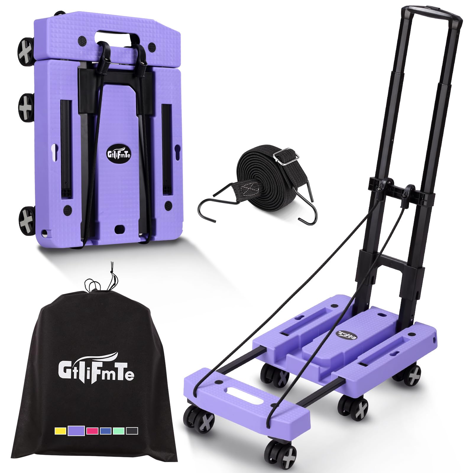 Foldable Hand Truck - Lightweight Luggage Cart -13