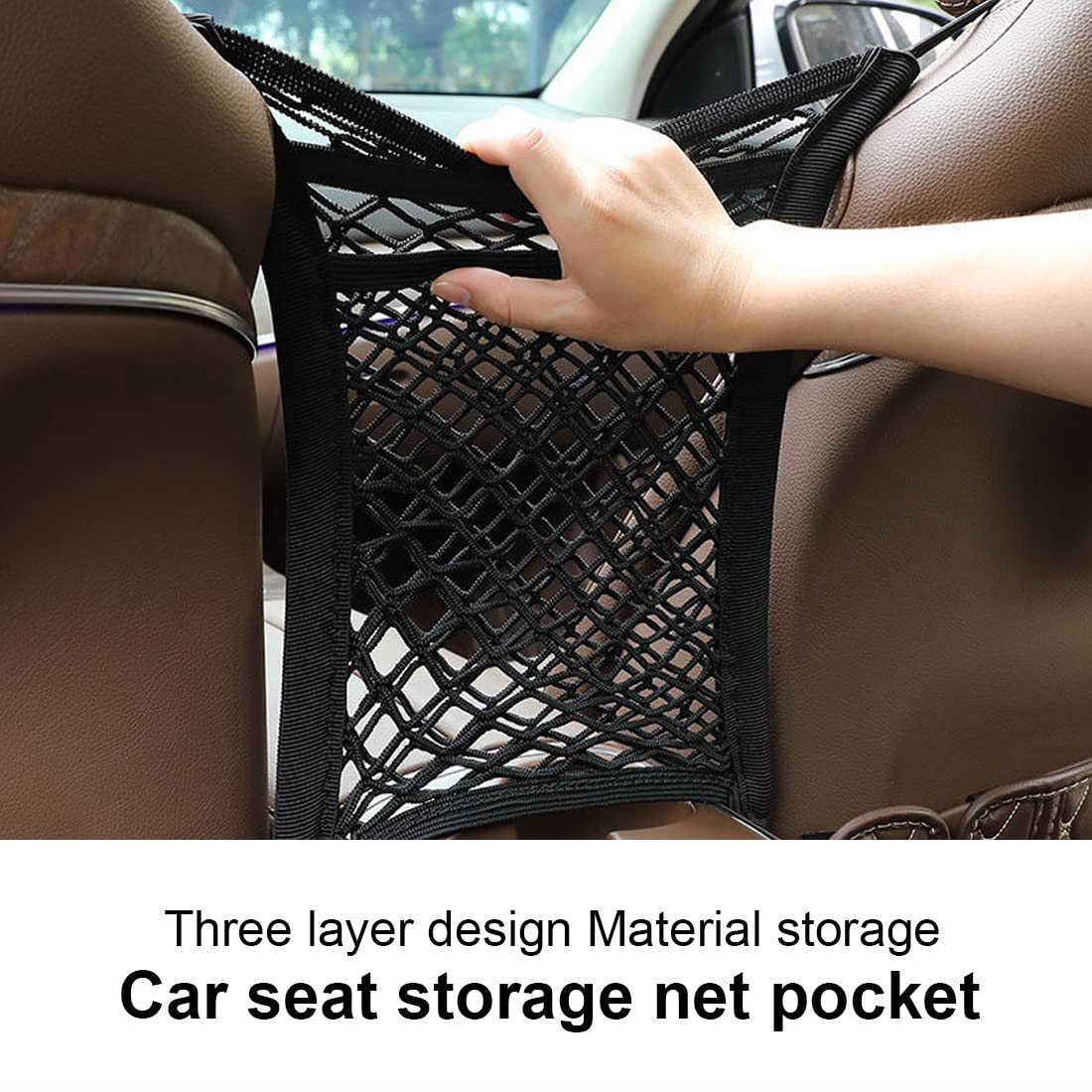 Auto Achterbank-organizer Voor De Autohoofdsteunen, Opbergdoos Voor Autostoelen Met 2 Bekerhouders Zakdoekbox 2 Brillenhouders Voor Auto Multifunctionele Auto Organizer