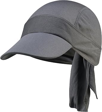 Cycling Cap Cooling Skull Cap Helmet Liner with Sun Visor Sun Protection Running Bike Cap Men Women Under Helmet