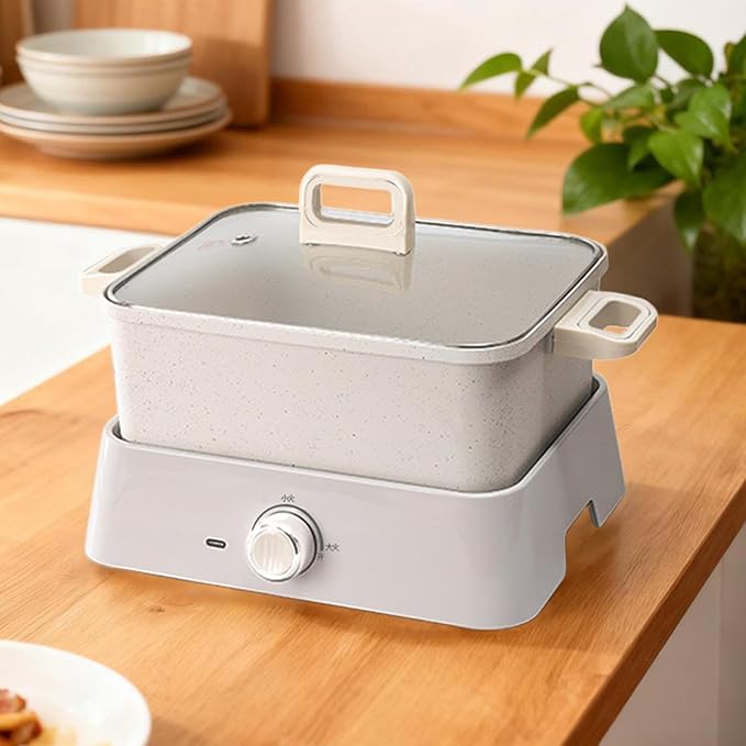 Olla Eléctrica Rectangular Desmontable con Antiadherente FashionCha miniatura 6