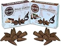 Vista 41 de TRUMIRI Conos de incienso de reflujo – Paquete combinado de 20 conos de incienso en cascada – 10 limoncillo + 10 eucaliptos – Conos de incienso