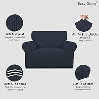 Vista 492 de Easy-Going - Funda elástica para sofá, 1 pieza, protector de muebles, suave, con parte inferior elástica, para niños, tela de jacquard de poliéster