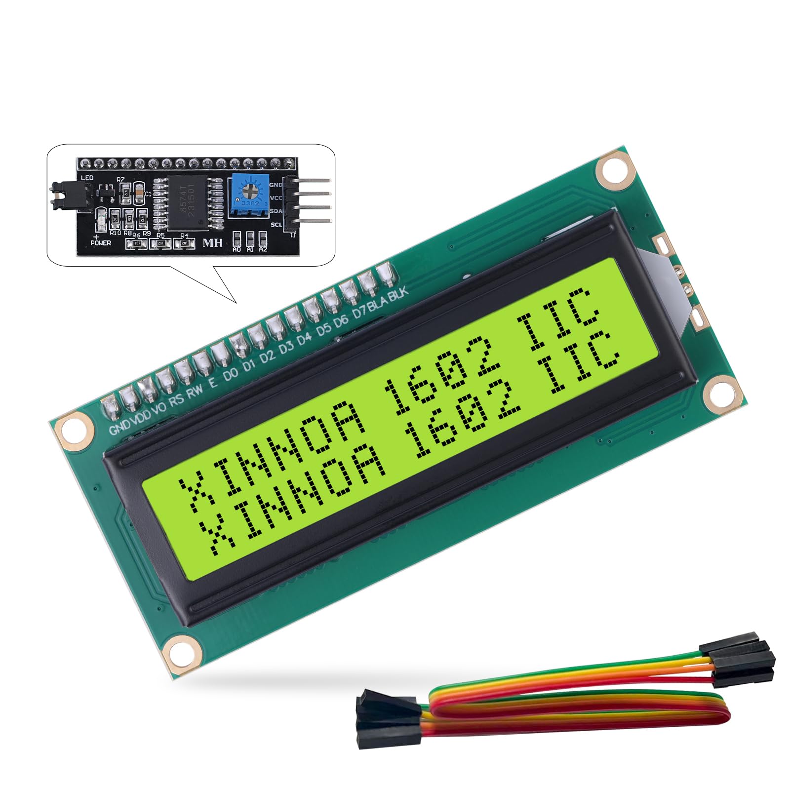 Amazon.com: 1602 LCD Display Module with IIC I2C Serial Interface