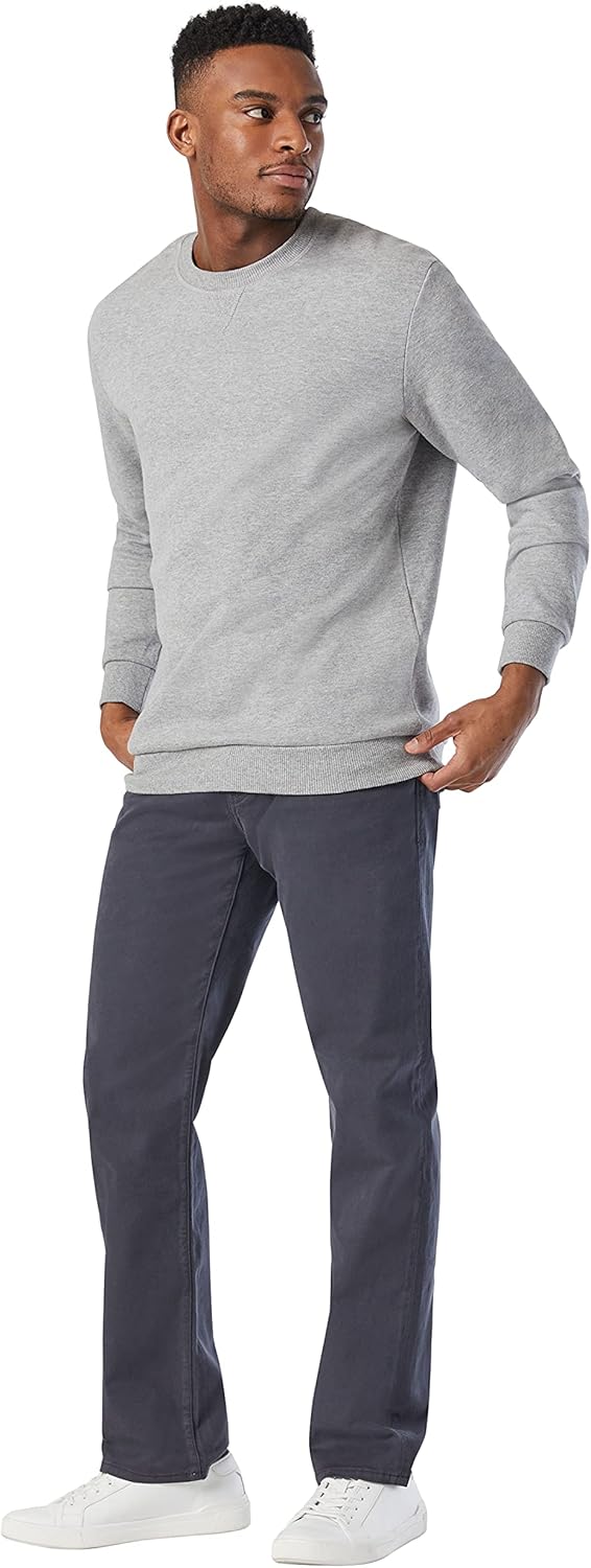 Mavi Matt Classic Men's Straight Leg Pants, Mid-Rise Relaxed Fit Pants for Men, Men's Work Pants