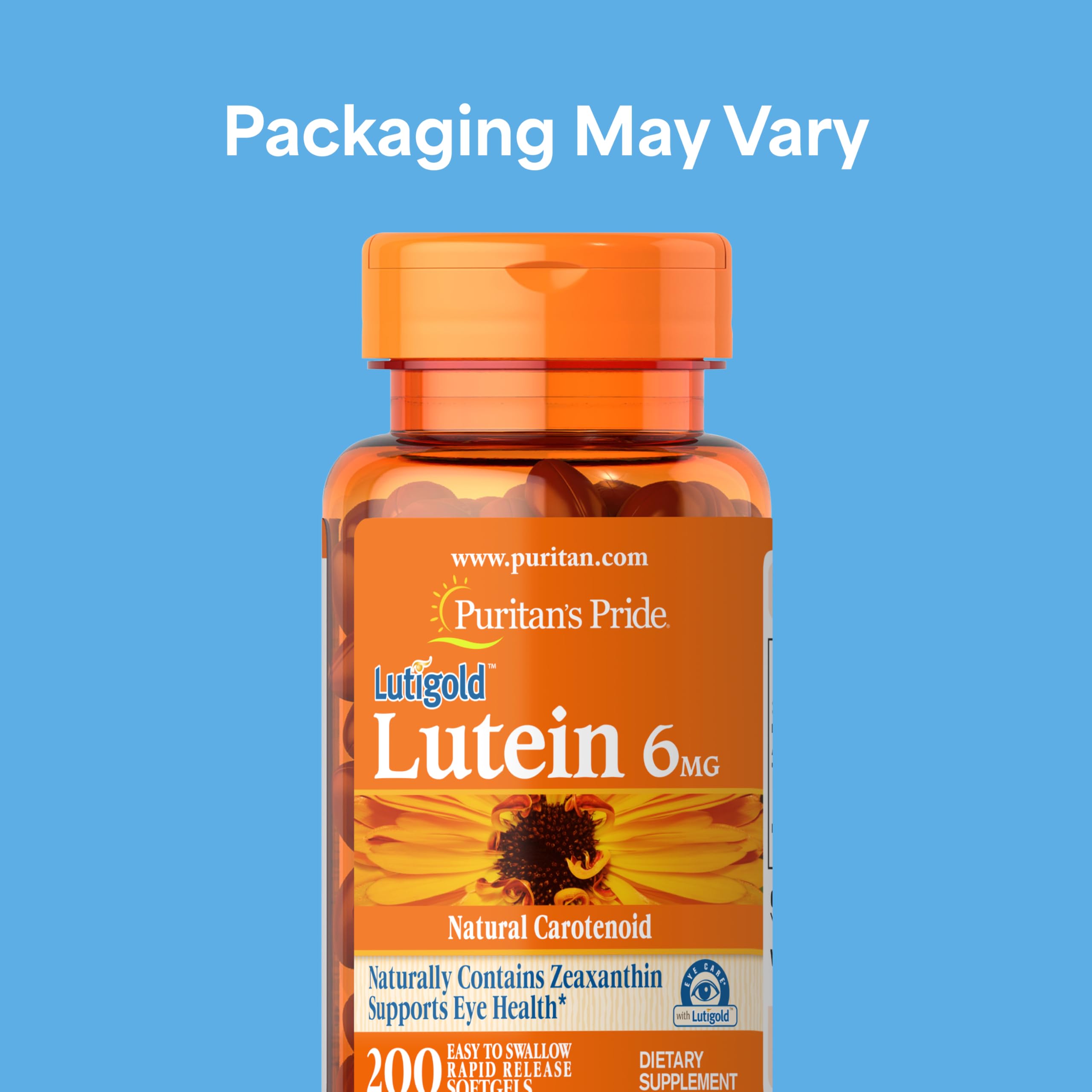 Puritan's Pride Premium Lutigold™ Lutein Carotenoid 6mg with Zeaxanthin — Amazon image 2