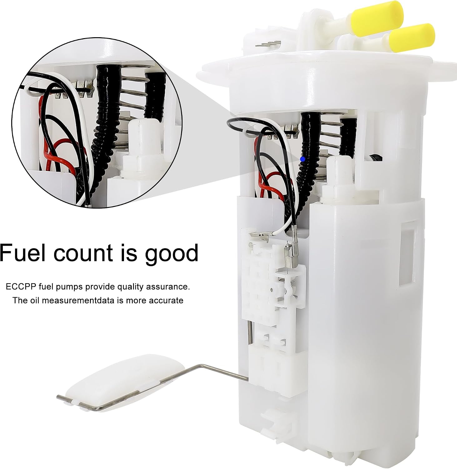 E9184M Fuel Pump Assembly Compatible with Nissan Sentra L4 1.8L 2.0L 2.5L 2000 2001 2002 2003 2004 2005 2006 Fuel Pump Module Assembly SP4113M 17041-8U001 17040-8U002 (w/ 2 Tube Ports)