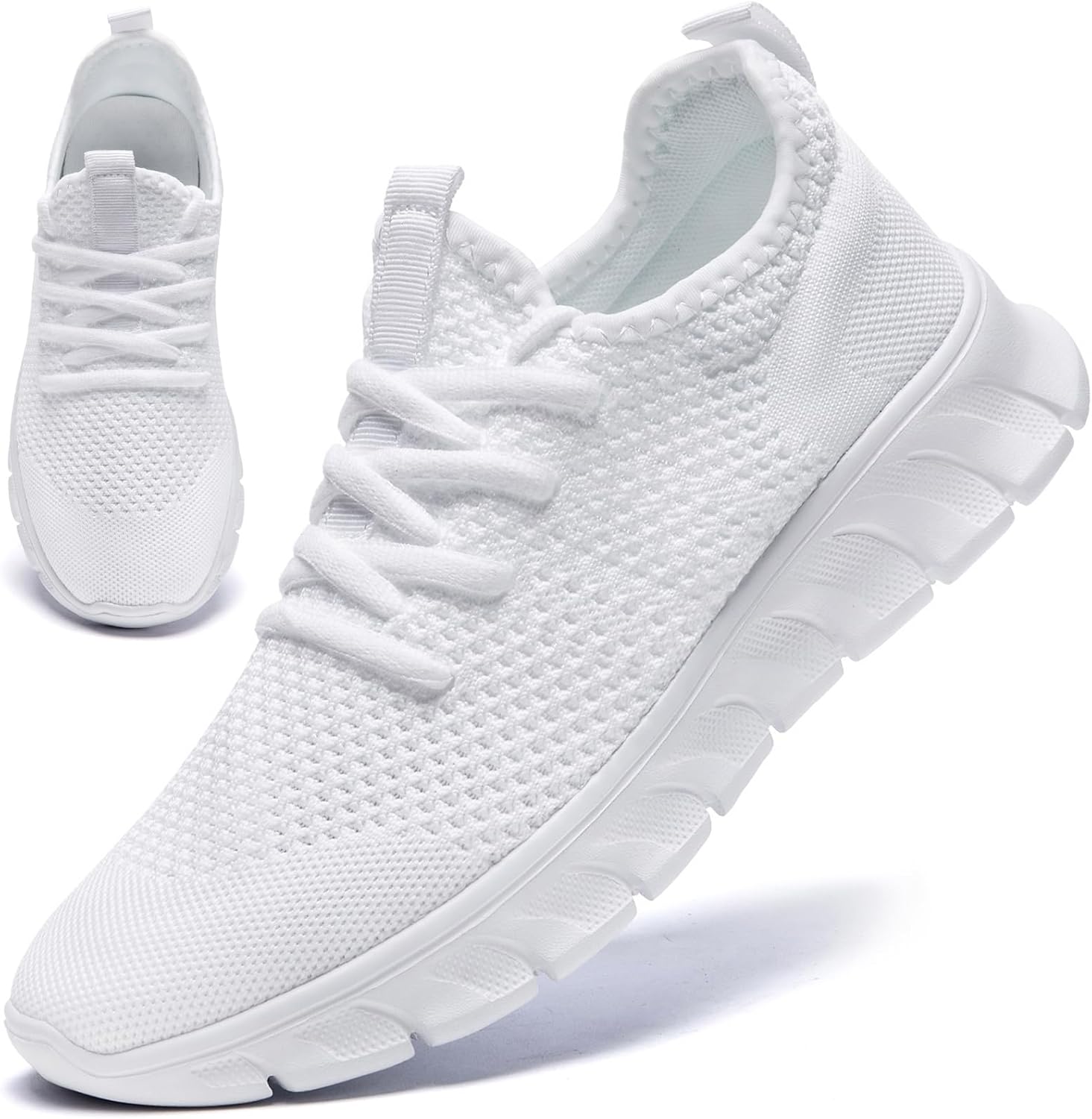 Running Shoes for Men Women Tennis Walking Sneakers Gym Slip On Comfortable Lightweight Breathable Athletic Workout Fashion Sports Casual Shoe