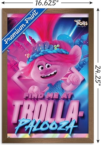 Miniatura 3 de Trends International Trolls Band Together - Póster de pared de amapola, 14.72 x 22.37 pulgadas, versión enmarcada en bronce