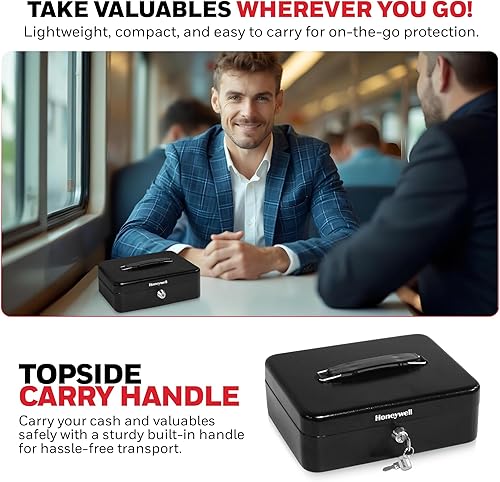 Miniatura 8 de Honeywell Safes  Door Locks Caja de acero estándar 6112 con cerradura de llave color negro