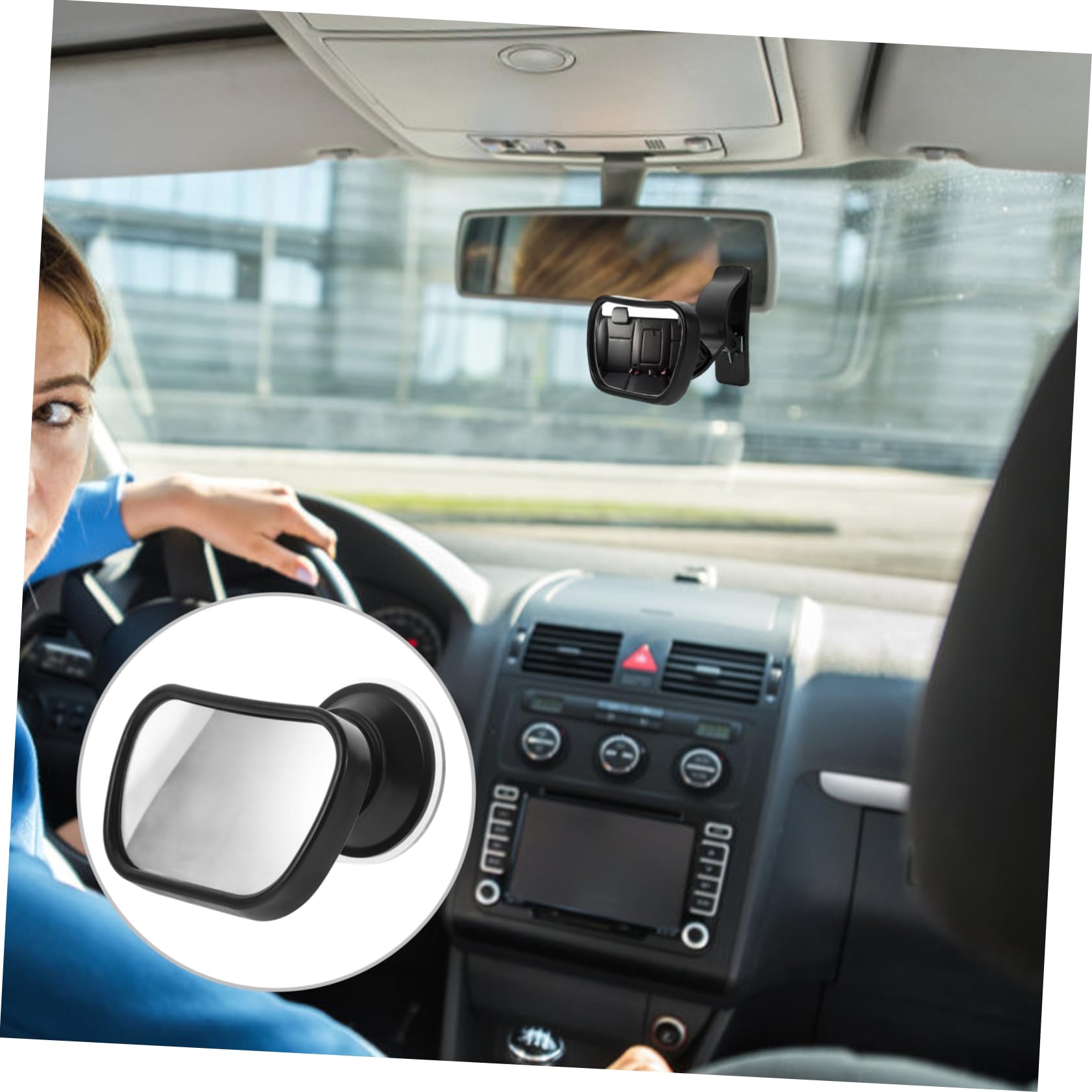 Toyvian 5 Pezzi Specchietto Retrovisore Auto Regolabile per Osservare Sicurezza per Sedili Posteriori Campo Visivo e Facile Installazione