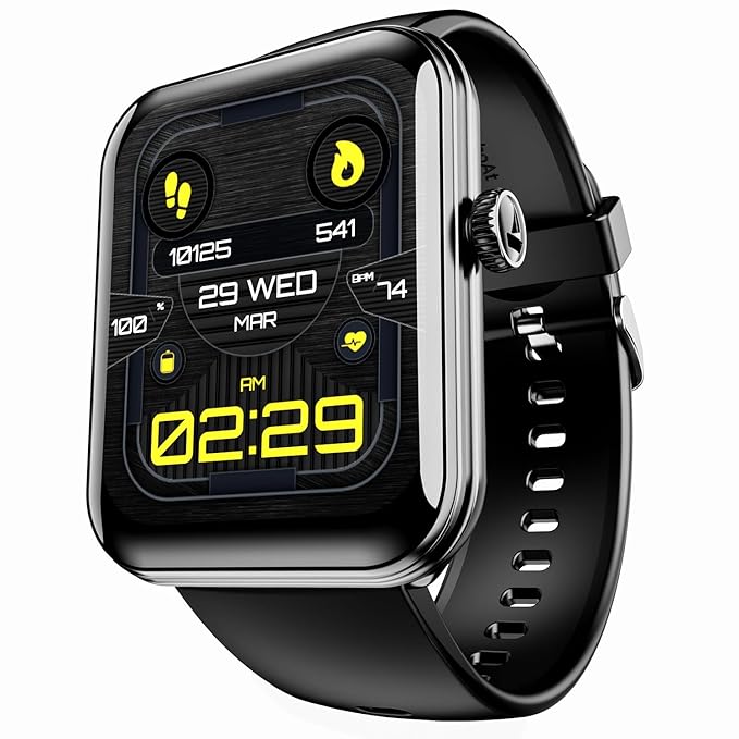 boAt Xtend Plus Smart Watch with 1.78″ AMOLED Display, Coins, Advanced BT Calling, 100+ Sports Mode, Always On Display, HR & SP02 Monitoring & Stress Monitoring(Jet Black) at Rs. 2699