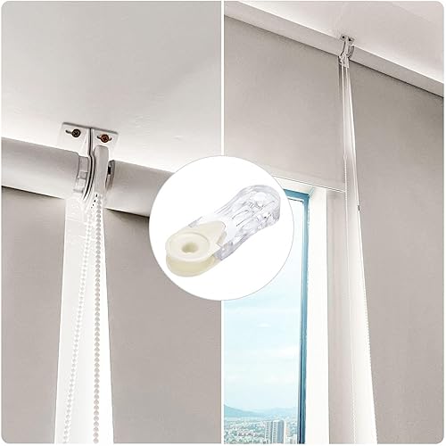 Miniatura 5 de uxcell Pesos para cable ciego, 8 piezas de 3.543 in para cortina de ventana con cuentas de asa de cadena romana vertical, accesorios para persianas