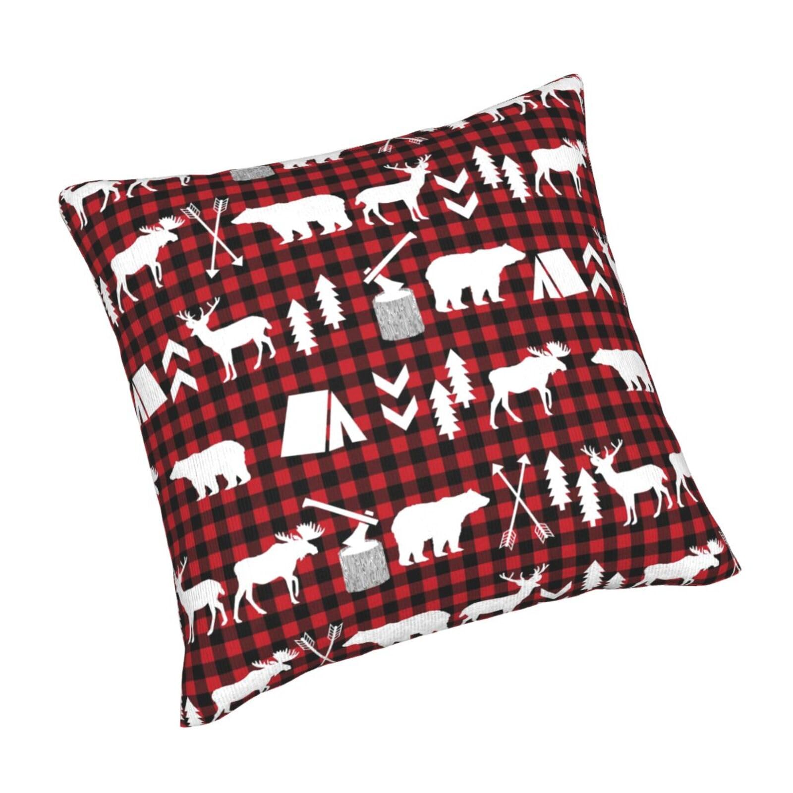Set di 2 federe decorative decorative con stampa natalizia