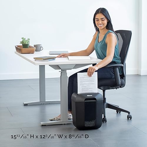 Miniatura 5 de Fellowes Powershred LX45 - Trituradora de papel de corte transversal de 8 hojas, 4400201