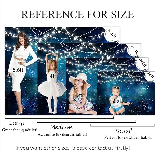 Miniatura 7 de Avezano Telón de fondo de fotografía de cielo nocturno estrellado, universo, galaxia, fondo de fiesta de cumpleaños, noche bajo las estrellas,