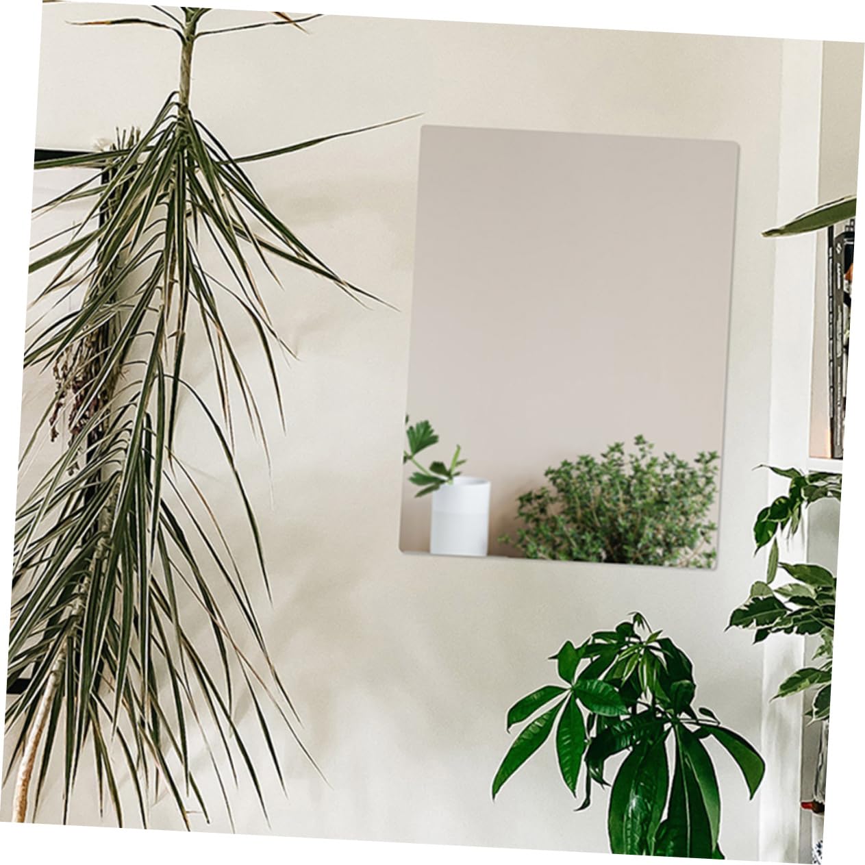 Ciieeo 4 pezzi Autoadesivo Acrilico da Design Moderno e Versatile per Bagno e Camera da Facile Installazione Forare Superficie Facile da