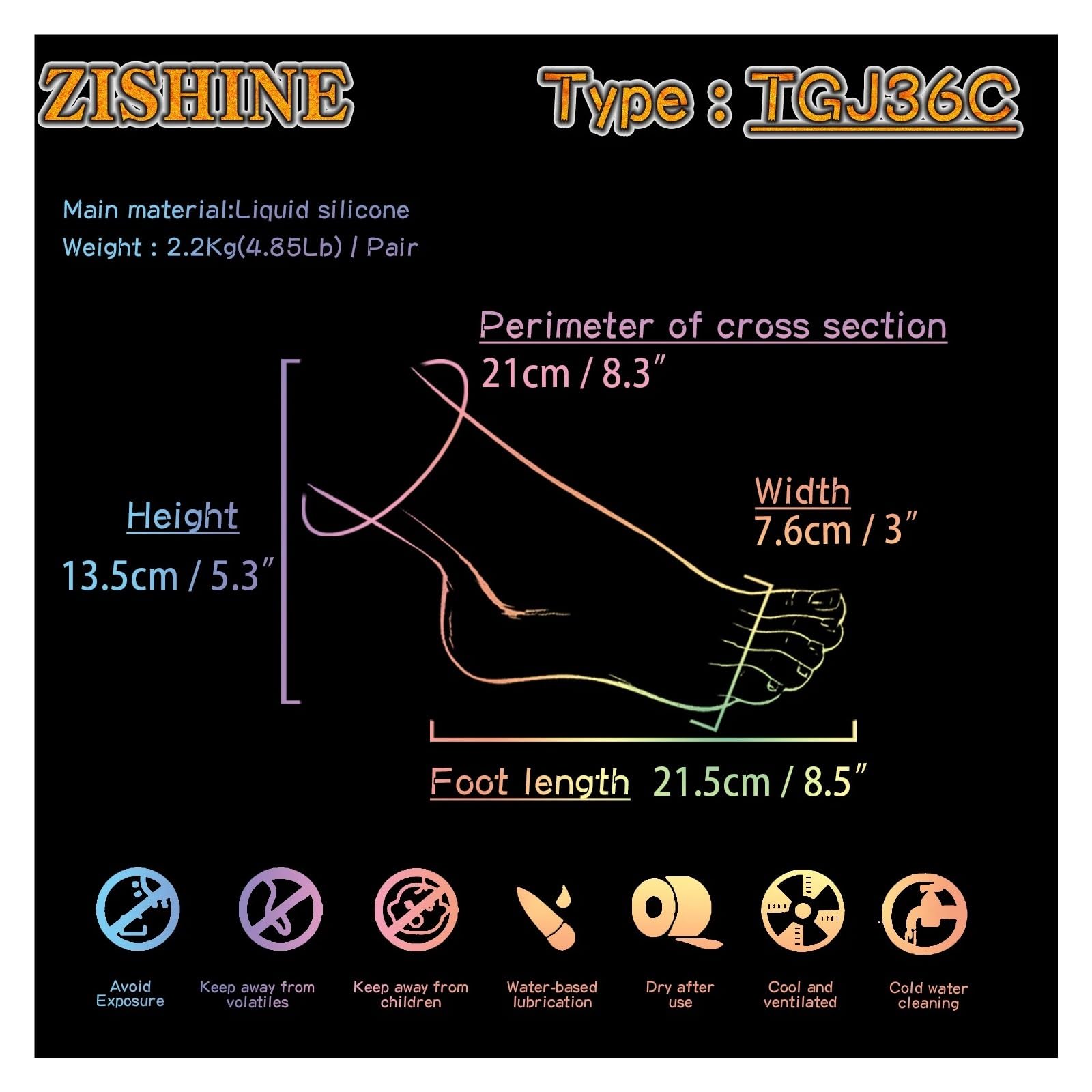 Moo di Piede in Silicone Falso Realistico può Vedere i vasi sanguigni Display for Unghie Tarsel Gomma Manicure plastica Femmina TGJ36C(Toes Bone,Left Foot)