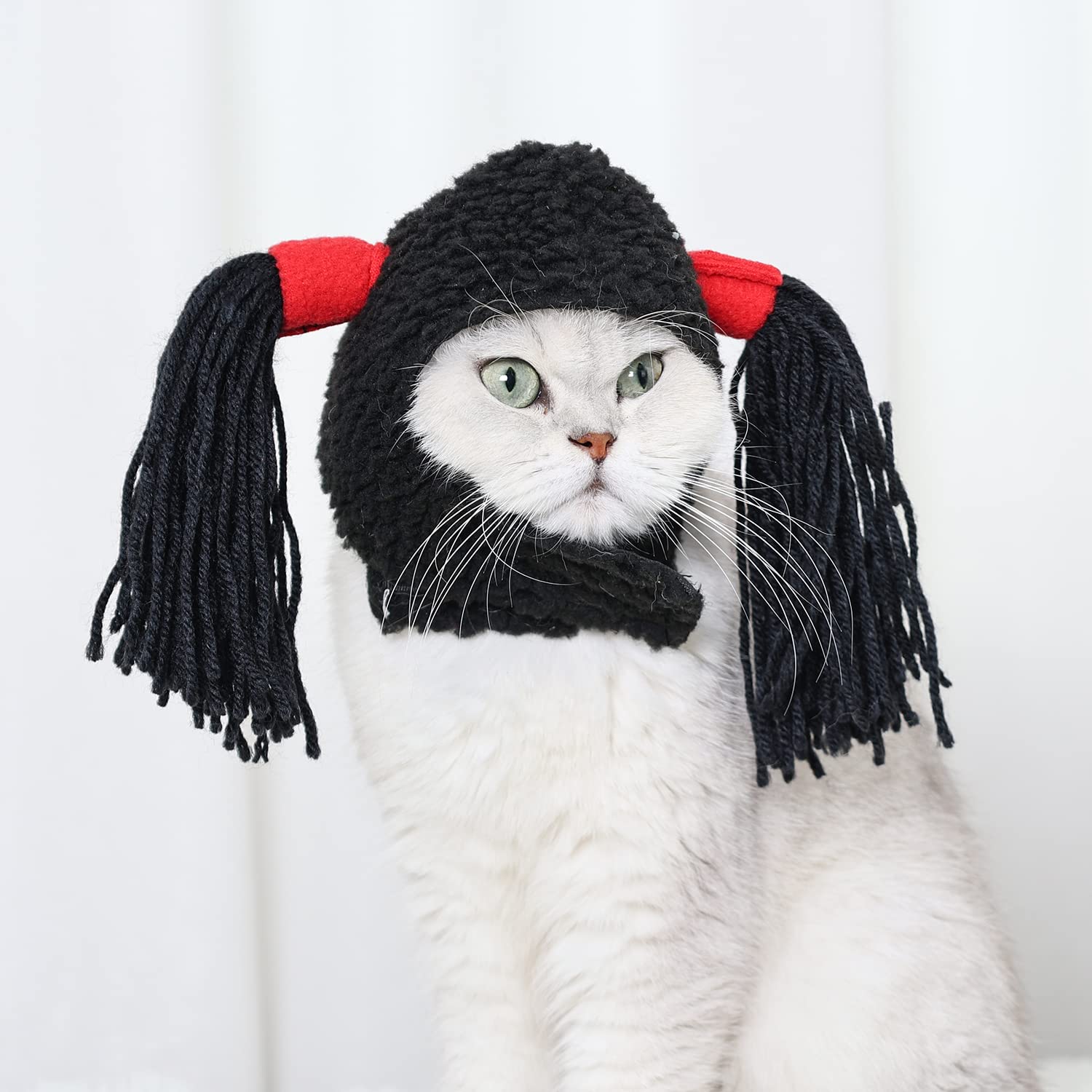 white christmas dresses Pet Christmas Cat Hat Bib Dress Up Clothes