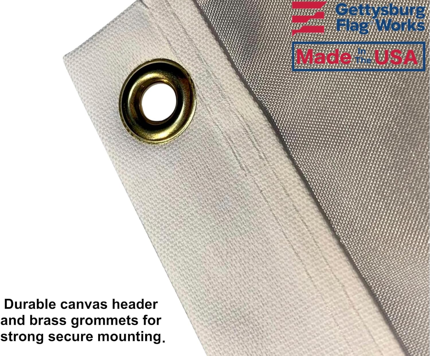 12x18" American Boat Flag - Marine Grade US Flag, Embroidered All Weather Nylon with Reinforced Stitching - for outdoor use, Made In USA - Image 5