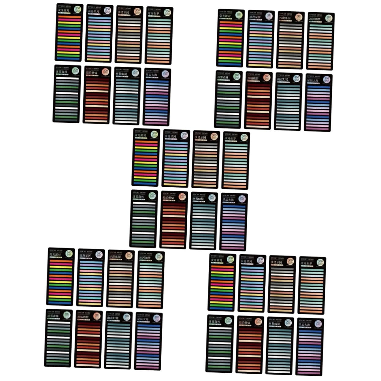 SEWACC Notas Adhesivas 40 Hojas Notas Adhesivas De Pestañas De Anotación De Lectura De Marcadores Adhesivos Pestañas De Notas De Color Pestañas Grabables Pegatinas Mascota