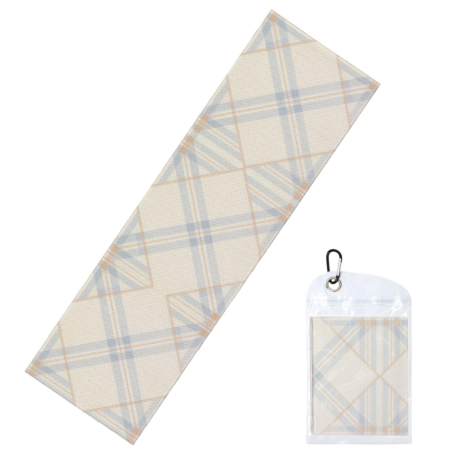 DUYIOKH Pastel Checkered Design Print Cooling Towel, Portable Towel for Gym Workout Golf Beach World Cup Sports Hot Weather