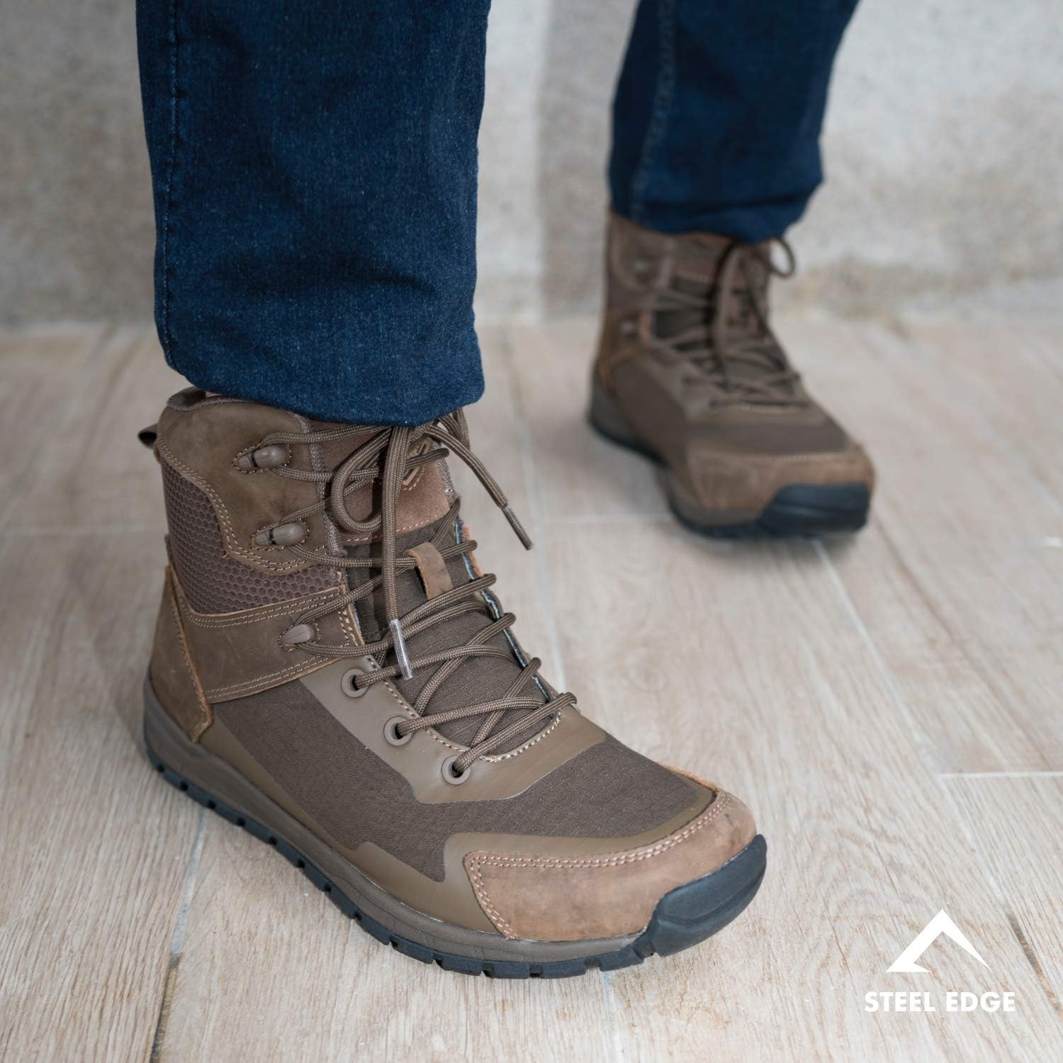 steel edge boots
