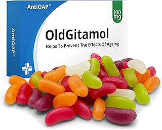 Funny Rude Joke Pill Tablets Box Prank with Jelly Beans Sweets Inside Gift for Men Him Novelty Box April Fools Day Birthday Gifts for Women Rude Presents for Boyfriend Dad (Anti-OAP)