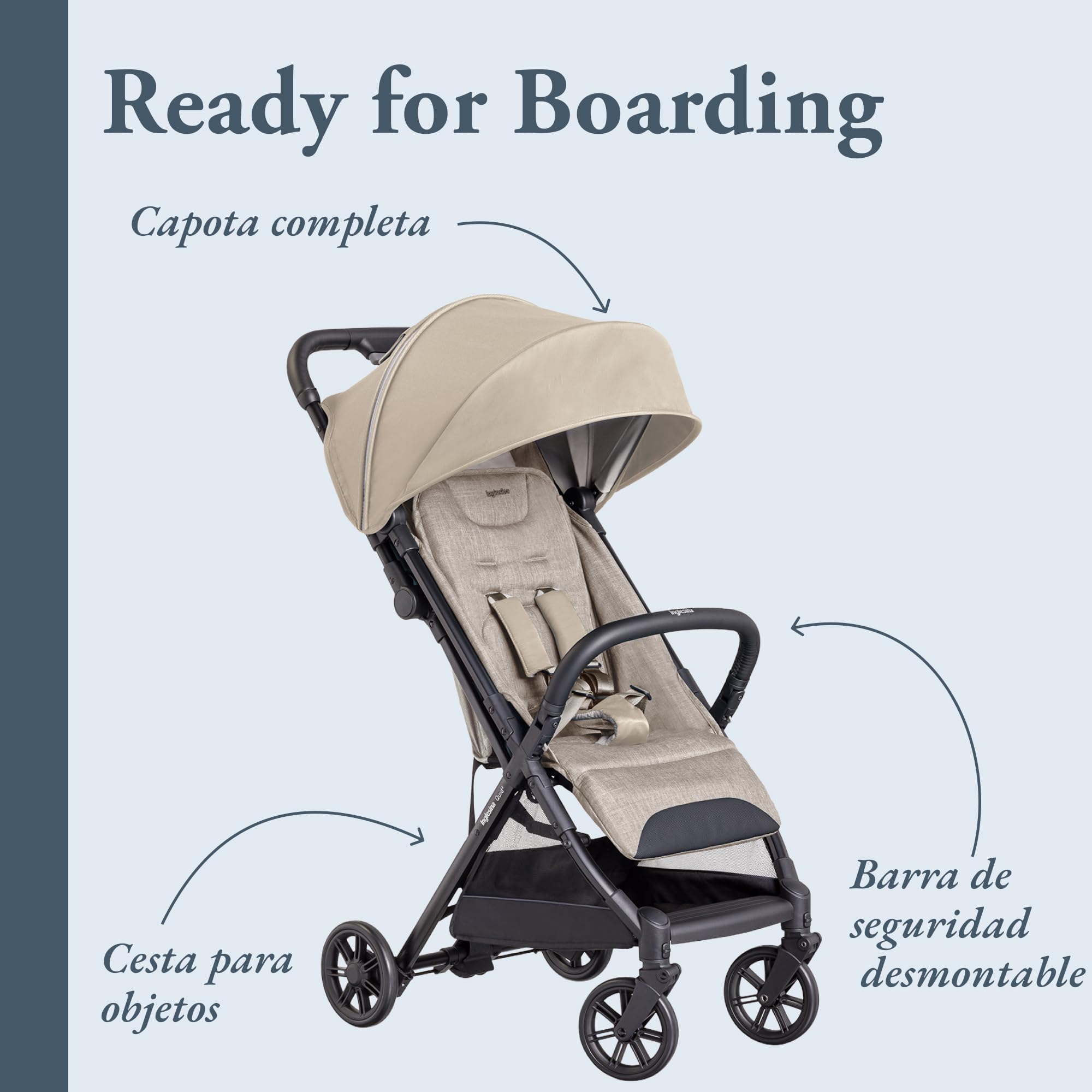 Inglesina Quid² Lightweight Pushchair, up to 22 kg, Compact and