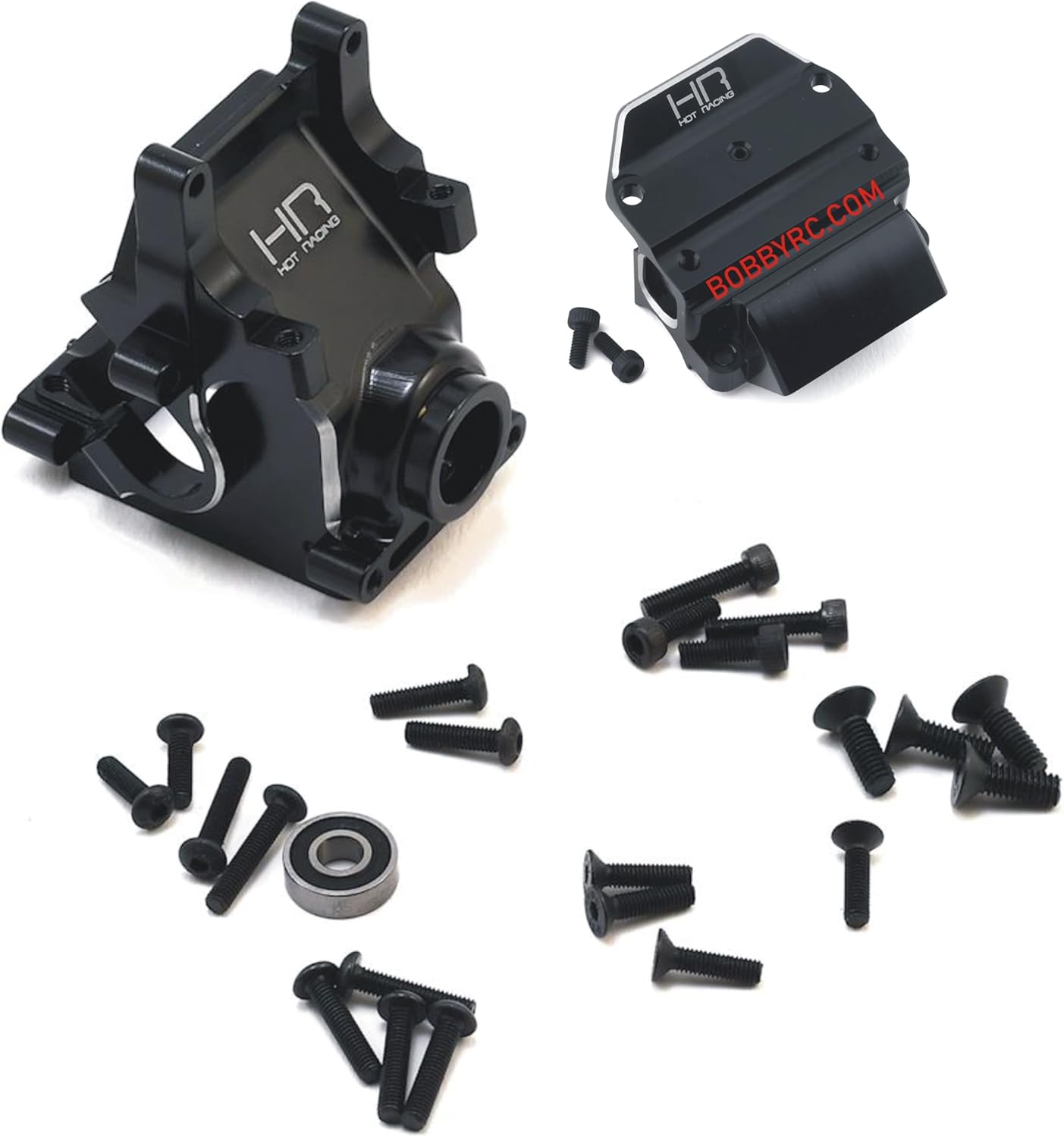 Hot Racing 2 Pack AON12E01 aon12c01 Hd Gearbox Case & Cover Bulkhead Arrma Kraton Outcast