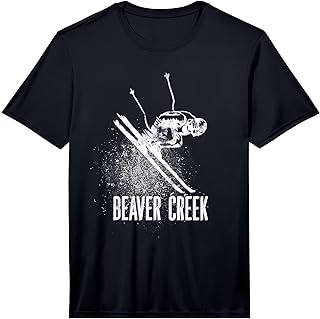 Beaver Creek CO Ski Resort Retro Vintage Downhill Skier Performance T-Shirt