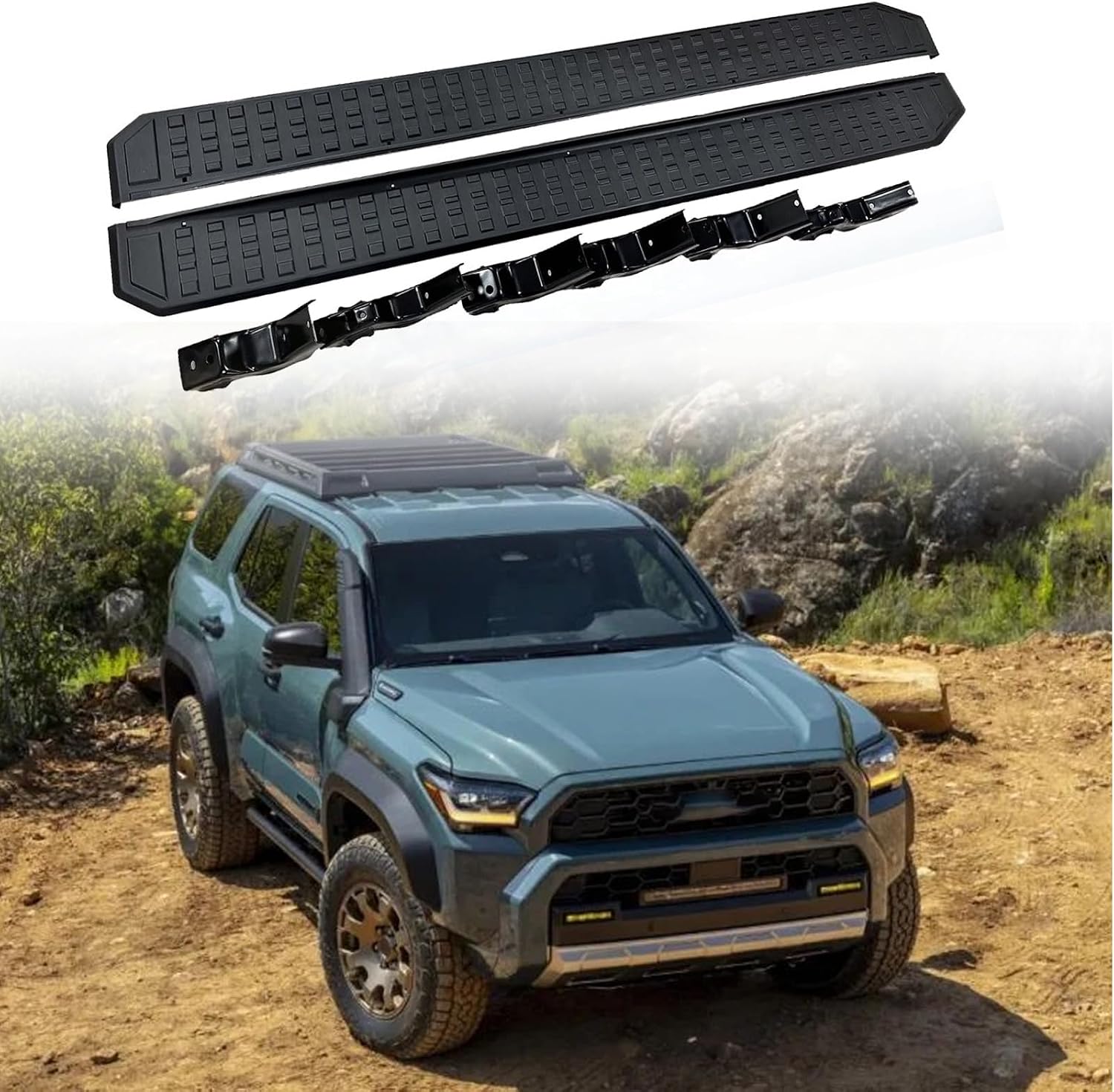 Fits for Toyota 4Runner N500 2025 2026 Side Steps Running Boards Nerf Bars 2PCS